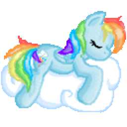 Mylittlepony Sleep — cartoon emoji for Slack & Discord (Discord)