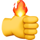 Thumb On Fire — emoji emoji for Slack & Discord