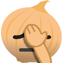 Onion Facepalm — cartoon emoji for Slack & Discord