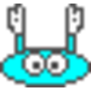 Bounce Cyan — pixel-art emoji for Slack & Discord