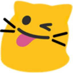 Meow Tonguewink — cartoon emoji for Slack & Discord (Discord)