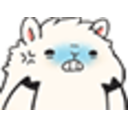 Llama Angry — cartoon emoji for Slack & Discord