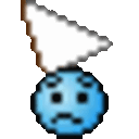 White Flag 3 — cartoon emoji for Slack & Discord