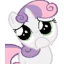 Mylittlepony Sad — cartoon emoji for Slack & Discord