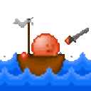 Pirate Boat — cartoon emoji for Slack & Discord
