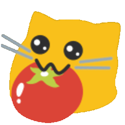 Meow Nomtomato — cartoon emoji for Slack & Discord (Discord)