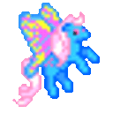 Flying Pony 2 — unicorn emoji for Slack & Discord