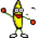 Bananadance Slow 2 — cartoon emoji for Slack & Discord