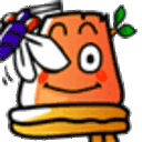 Woodenstake Eatfly — cartoon emoji for Slack & Discord