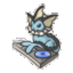 Vaporean Dj — cartoon emoji for Slack & Discord (Discord)