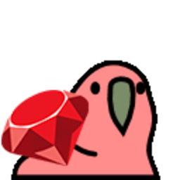 Ruby Parrot — cartoon emoji for Slack & Discord (Discord)