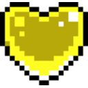 Goldcrystalheart — gold emoji for Slack & Discord