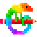 Pencil Chameleon — cartoon emoji for Slack & Discord