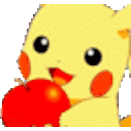 Pika Eatapple — cartoon emoji for Slack & Discord (Discord)