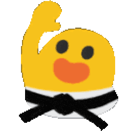Karate Blob Wave — cartoon emoji for Slack & Discord (Discord)