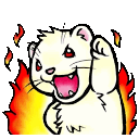 Ferret Firedup — animal emoji for Slack & Discord