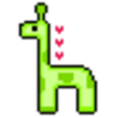 Green Giraffe — cartoon emoji for Slack & Discord