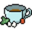 Tea Cup — pixel-art emoji for Slack & Discord