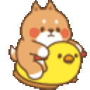 Rocking Duck — cartoon emoji for Slack & Discord