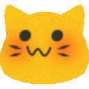 Meow Slightblush — cat emoji for Slack & Discord