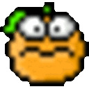 Orange Blink — cartoon emoji for Slack & Discord