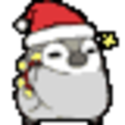 Santa Penguin — cartoon emoji for Slack & Discord (Discord)