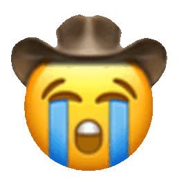 Sobbing Cowboy — cartoon emoji for Slack & Discord (Discord)