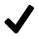 Black Check — symbol emoji for Slack & Discord