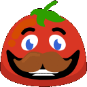 Tomato Mustache — cartoon emoji for Slack & Discord