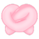 Pretzel Heart — cartoon emoji for Slack & Discord