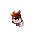 Royale Princess Tough — cartoon emoji for Slack & Discord