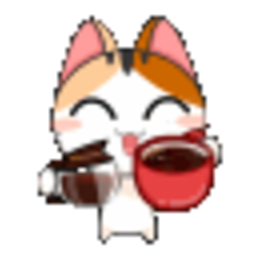 Cat Coffee — cartoon emoji for Slack & Discord (Discord)