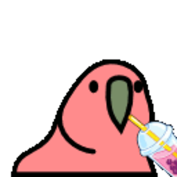 Boba Parrot 2 — cartoon emoji for Slack & Discord (Discord)