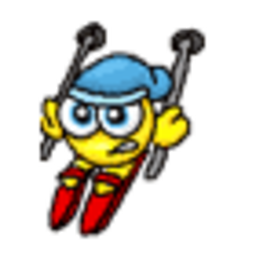 Skiing — cartoon emoji for Slack & Discord (Discord)