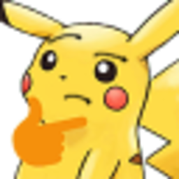 Pikachu Think — cartoon emoji for Slack & Discord (Discord)