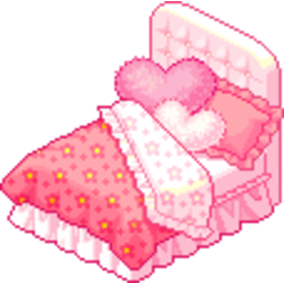 Pink Bed2 — cartoon emoji for Slack & Discord (Discord)