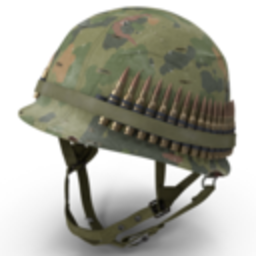 Combat Helmet — camouflage emoji for Slack & Discord (Discord)