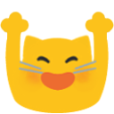 Meow Cheer2 — cartoon emoji for Slack & Discord