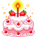Strawberry Cake 3 — dessert emoji for Slack & Discord