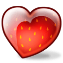 Strawberry Heart — heart emoji for Slack & Discord