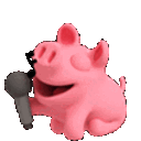 Pig Sing Karaoke — cartoon emoji for Slack & Discord