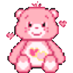 Carebear Pink — cartoon emoji for Slack & Discord (Discord)
