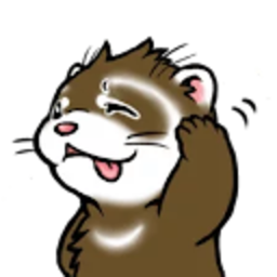 Ferret Worried — cartoon emoji for Slack & Discord (Discord)