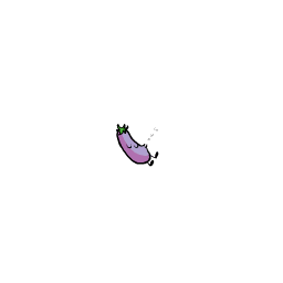 Eggplant Sleeping — cartoon emoji for Slack & Discord (Discord)