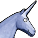Unicorn Blue — unicorn emoji for Slack & Discord