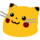 Meow Pikachu — cartoon emoji for Slack & Discord