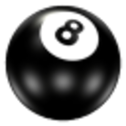 Black 8ball Magic — symbol emoji for Slack & Discord (Discord)