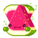 Watermelon 2 — cartoon emoji for Slack & Discord