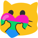Meow Heartpolysexual — cat emoji for Slack & Discord
