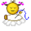 Needlepoint — yellow emoji for Slack & Discord